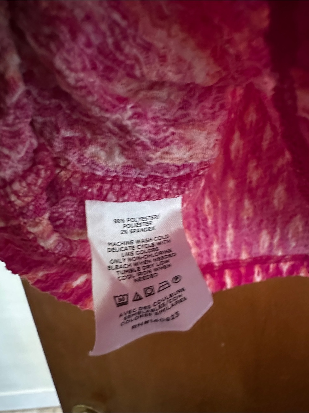 LOFT Pink Patterned Ruffle Strap Tank Blouse - Picture 3 of 4